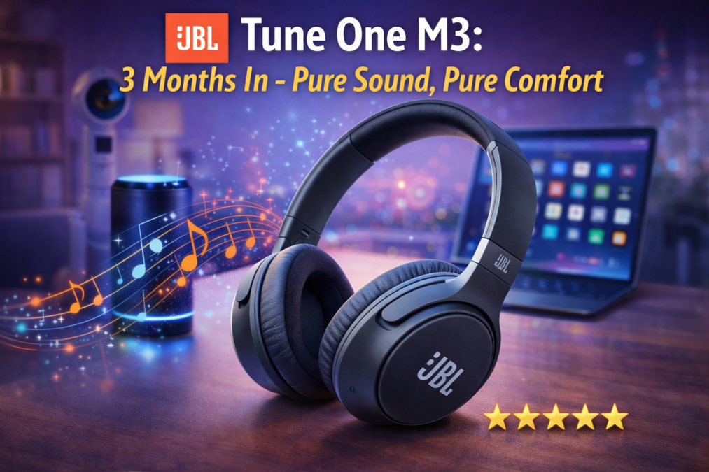 JBL Tune One M3 headphones showing design, comfort, and sound quality
