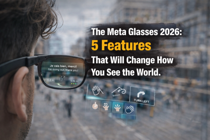 Meta Glasses 2026 showing AR display and smart features