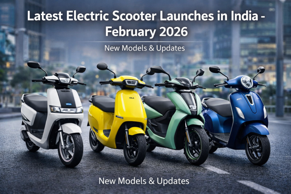 Latest electric scooter launches and updates in India February 2026