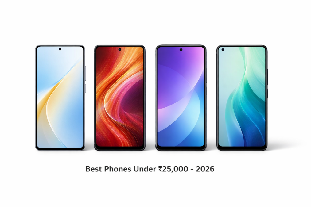 best smartphones under 25000 India 2026 comparison