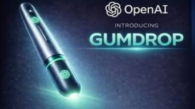 AI Gumdrop context-aware AI device interacting with smart gadgets in 2026