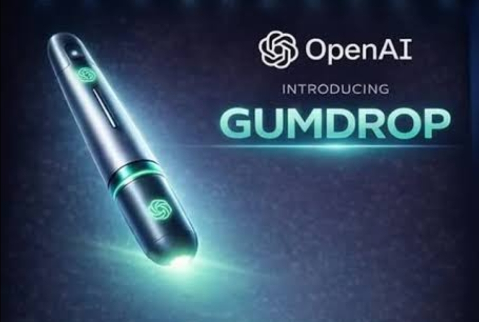 AI Gumdrop context-aware AI device interacting with smart gadgets in 2026