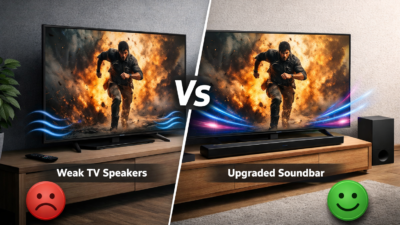 Comparison of audio systems for TVs