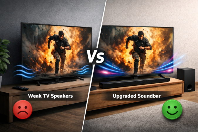 Comparison of audio systems for TVs